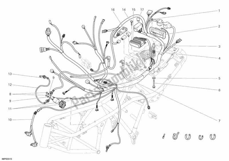 All parts for the Wiring Harness of the Ducati Sportclassic Sport 1000 Single-seat USA 2006